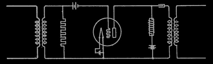 H.D.Arnold Thermionic Amplifier Circuit Feb.3, 1919
