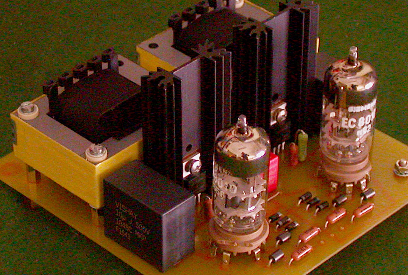 Preamplifier with EC8010 tubes.