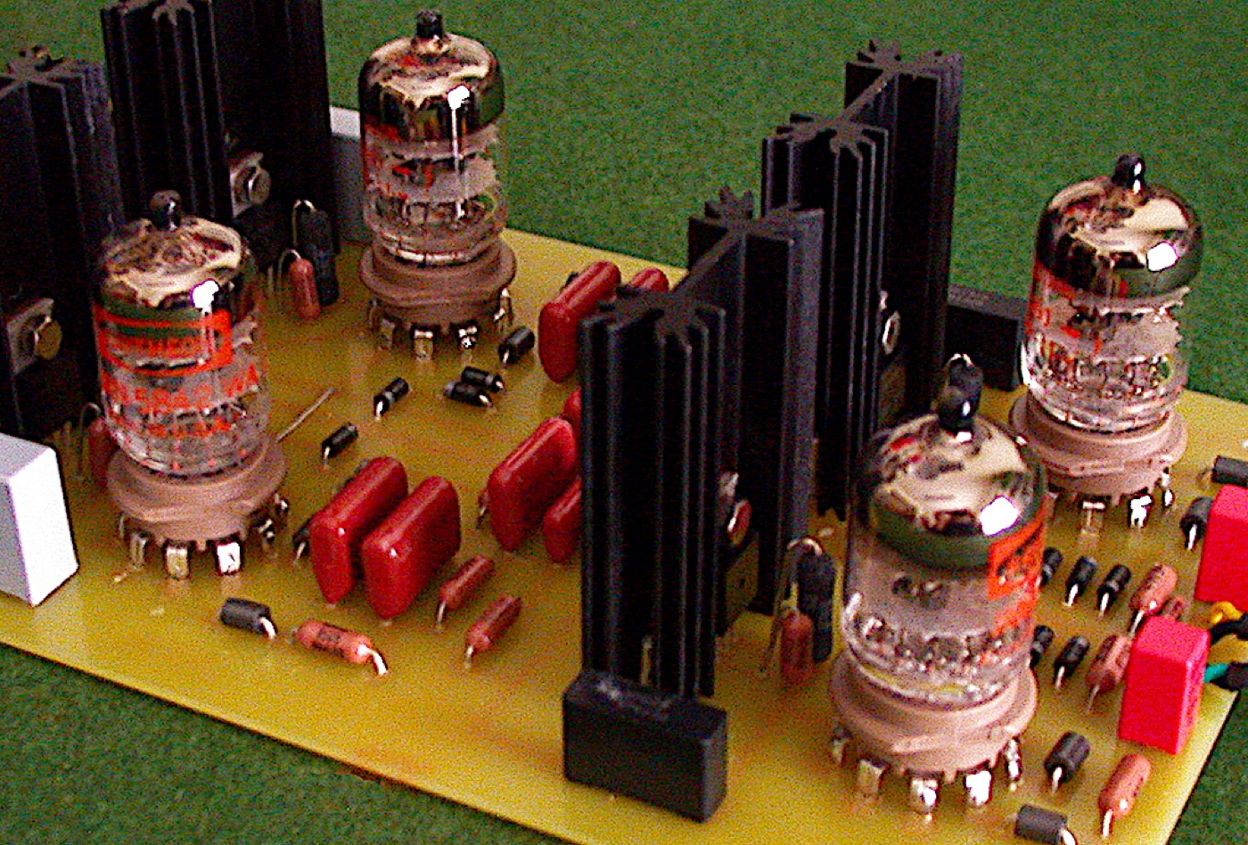 RIAA preamplifier, with a quad of 5842 tubes